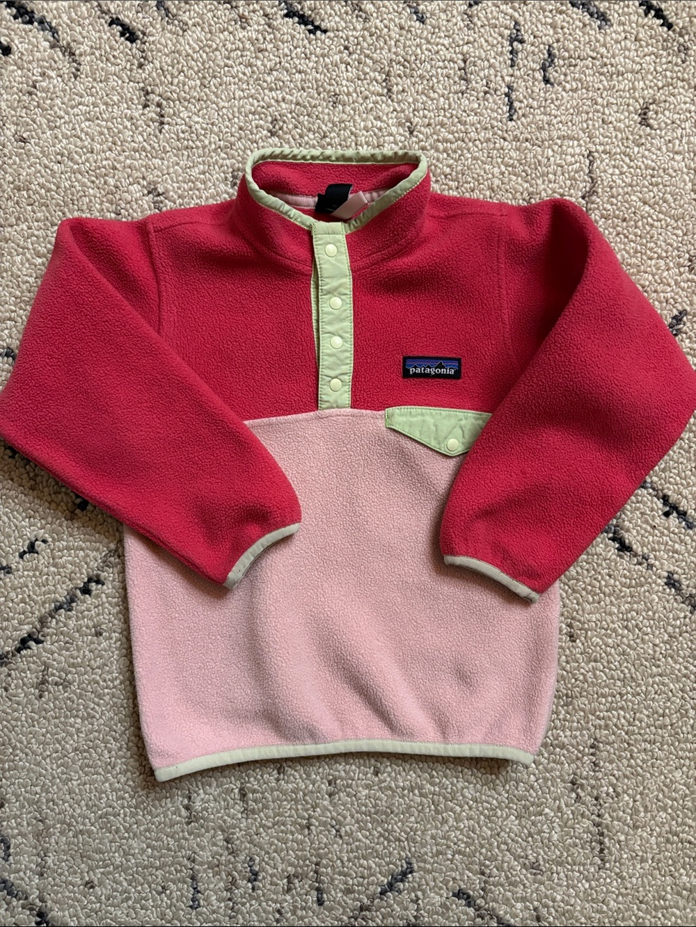 Patagonia Kids fleece Snap Pullover (4T)